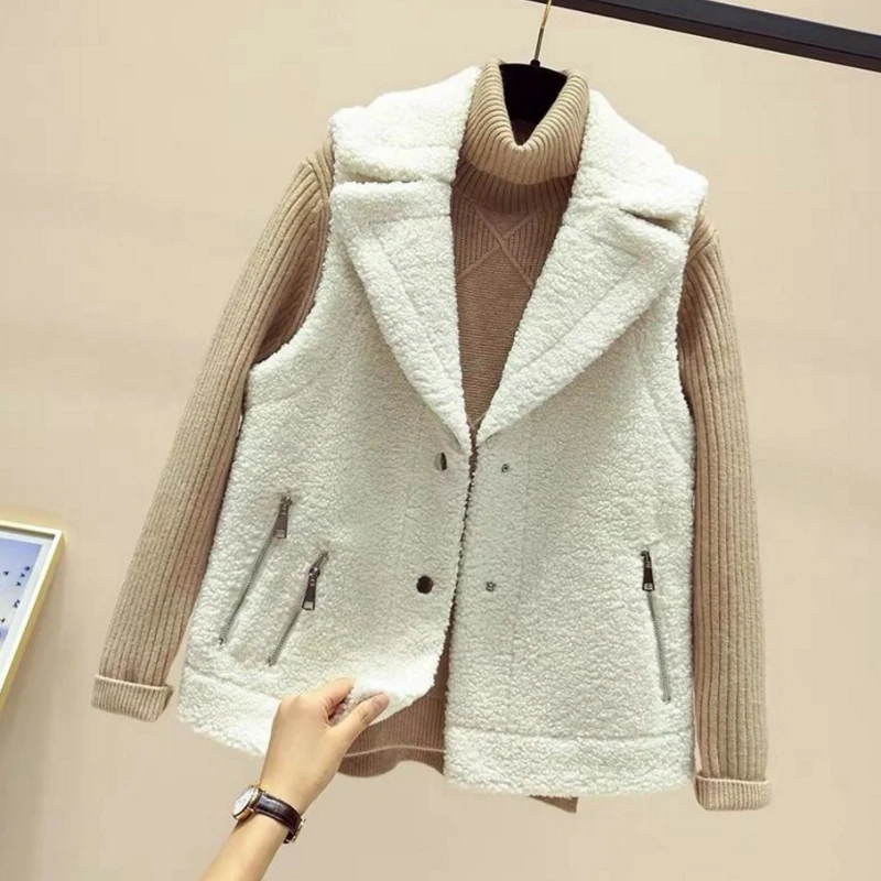 Женский жилет из искусственного меха короткая куртка без рукавов|Жилеты и