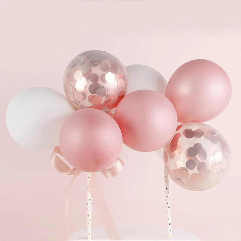 1 упаковка 5 дюймов воздушный шар торт Топпер в форме облака &quotКонфетти&quot