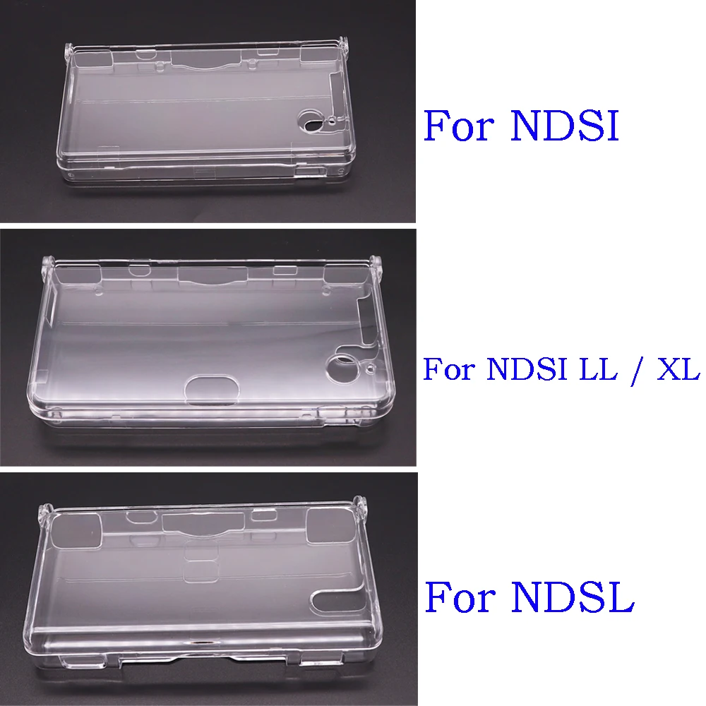 

Transparent Crystal Case Clear Hard Cover Shell For Nintend DSL NDS Lite NDSL for DSi NDSi XL LL NDSXL Console