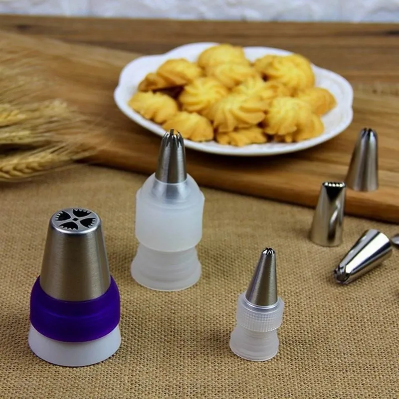 Сопла из нержавеющей стали для украшения торта Кондитерские глазурь цветочные