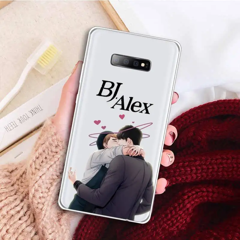 

bj alex Phone Case Transparent for samsung A 21s 50 71 S 8 9 20 20fe note 10 20 ultra plus