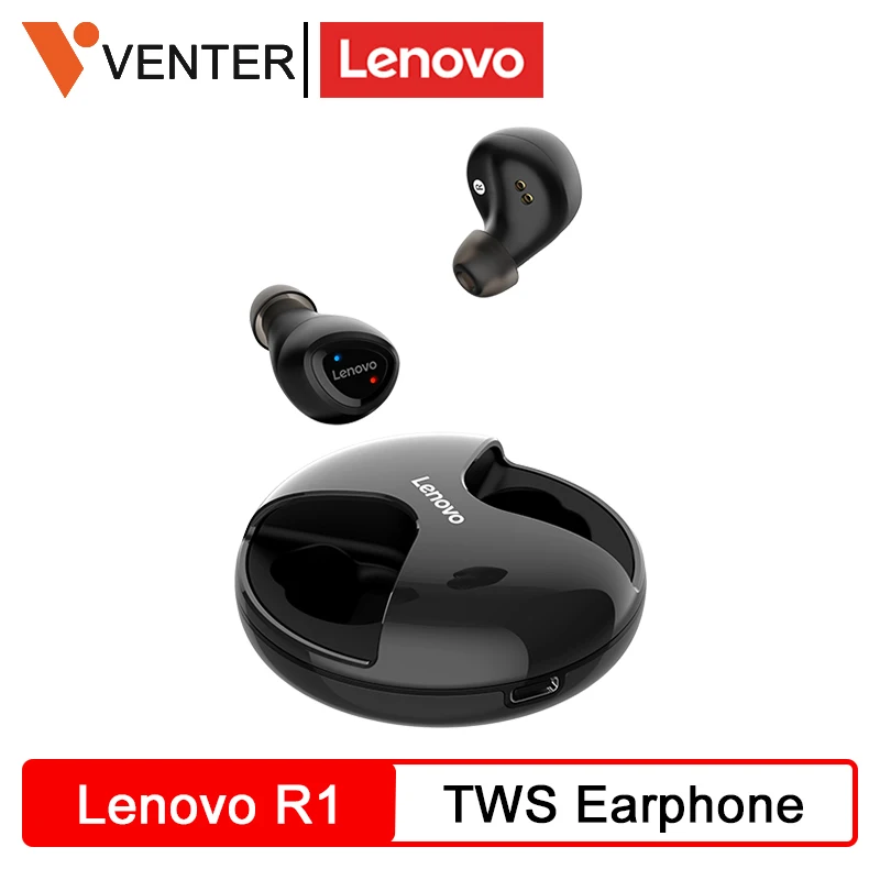 Оригинальные lenovo R1 TWS наушники беспроводные Bluetooth UFO дизайн ACC аудио декодирование