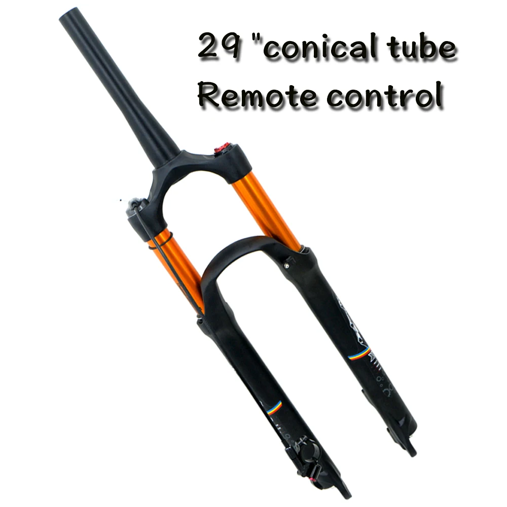 29 conical line LMFCS MTB магниевого сплава велосипед вилка Supension Air 26/27. 32 RL100mm передняя вилка подходит для 5/29 дюймового горного велосипеда conica - Цвет: 29 conical line