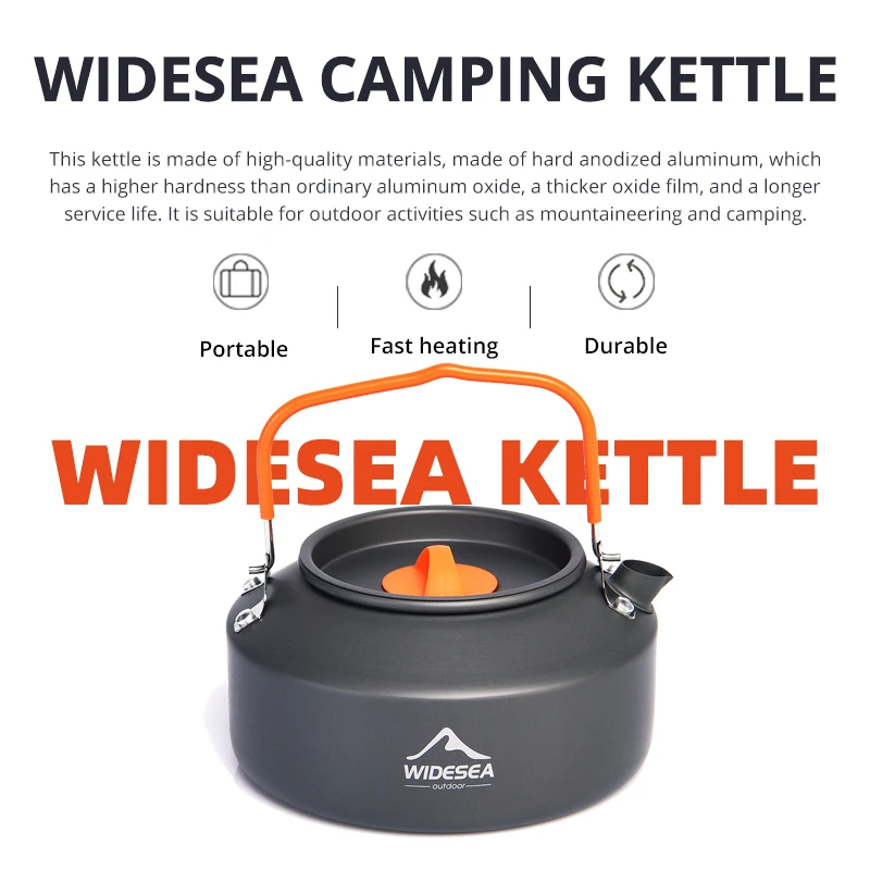 

Camping Coffee Cookware Set Outdoor Tableware Equipment Mug Kettle Pot Cooking Teapot Filter Rack Cup Cauldron Tourism
