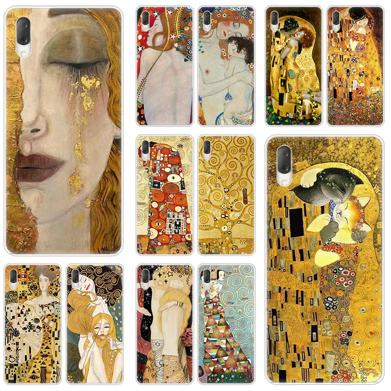 Жесткий чехол Kiss By Gustav Klimt для Sony Xperia L1 L2 L3 X XA XA1 XA2 XA3 Ultra 10 Plus E5 XZ XZ1 XZ2 Compact XZ3 XZ5 2