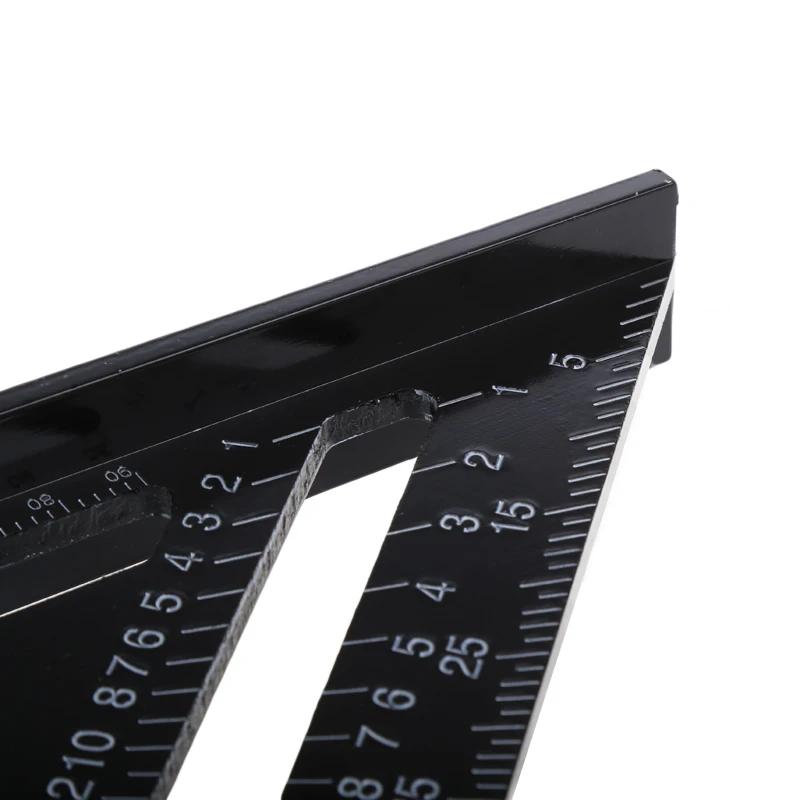 

Triangular Measuring Ruler 7 Inch Metric Aluminum Alloy Speed Square Roofing Triangle Angle Protractor Trammel Tester Tools