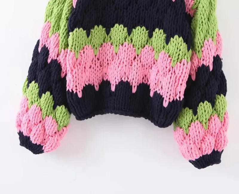 

Women Clothes 2019 Autumn and Winter Clothes Women Wind Hand-knitted Rough Loose Pullover Sweater Women