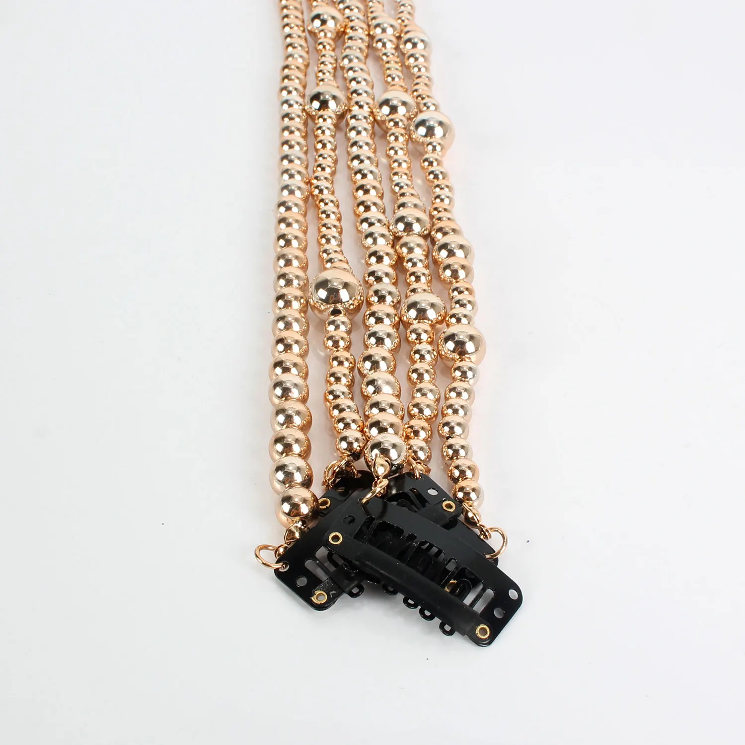 Модная Золотая жемчужная цепочка для волос хип-хоп заколка украшение бар