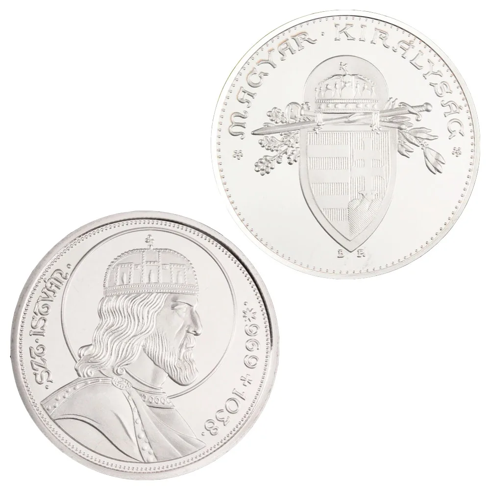 

The Kingdom of Hungary Collectible Souvenir Collectible Gift Copy Silver Plated Collection Art Non-currency Commemorative Coin
