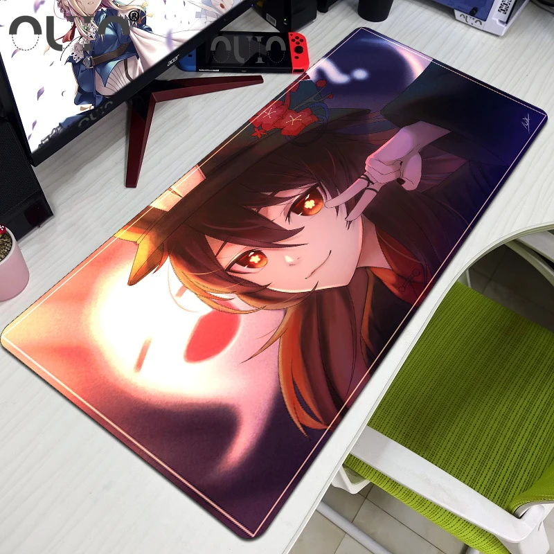 

Genshin Impact 80x40 Large Mouse Pad Gaming Accessories XXL PC Laptop Gamer Mousepad Anime Antislip Mat Keyboard Desk Mat Carpet