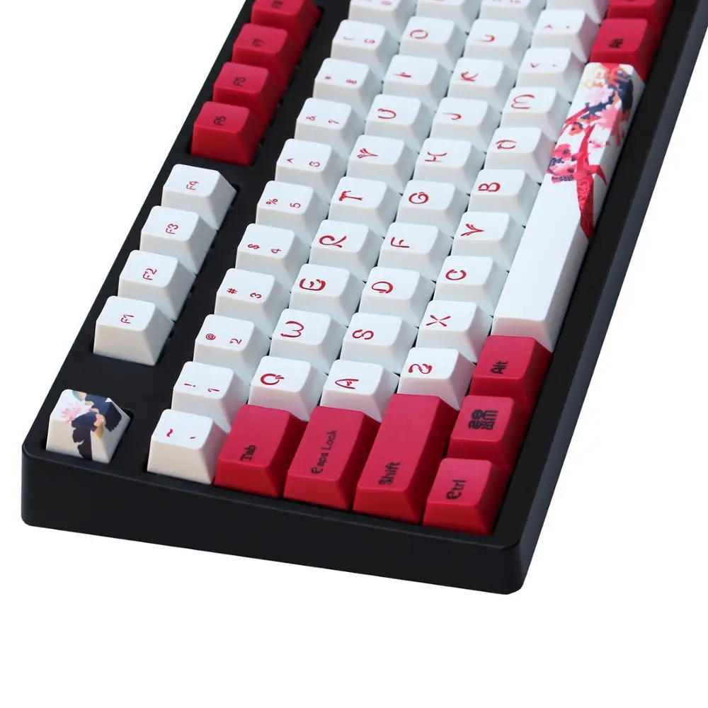 Карп keycap 108/130 клавиш PBT Вишневый профиль краситель-сублимированный MX Переключатель для механической клавиатуры keycap только keycap