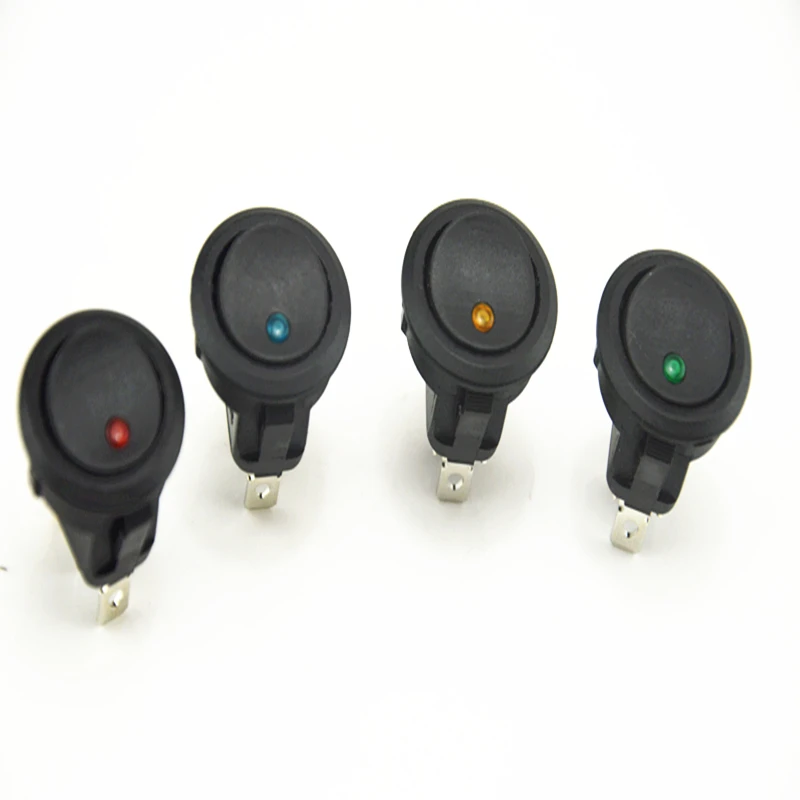 Новый универсальный 4 шт. красные зеленые синие желтые 12V Светодиодный точечный