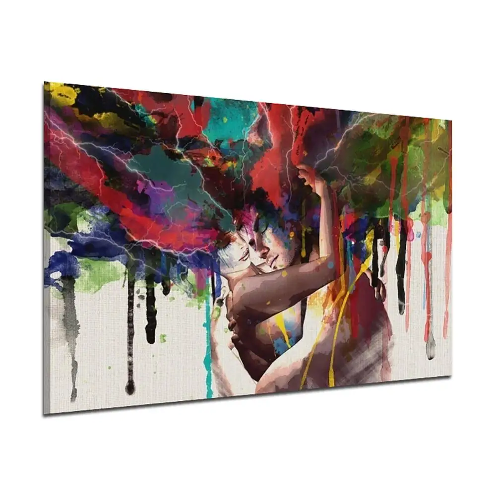 Спальня Гостиная Обеденная Безрамная картина Core красочные хулиган Для мужчин и