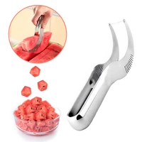 stainless steel watermelon slicer water melon cutter knife corer fruit tools kitchen accessories gadgets
