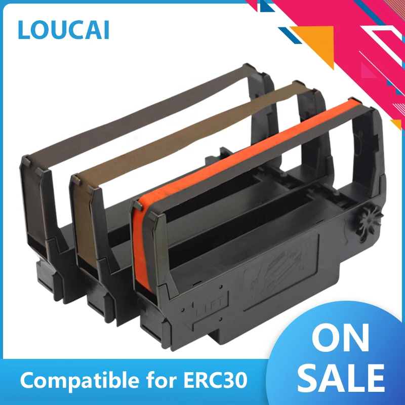 

5 шт., лента для принтера Epson ERC30 ERC34 ERC38 12,7 мм * 4 м