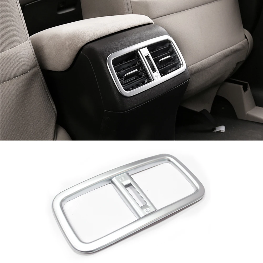

For 2012-2016 Honda CRV Matte Chrome Rear Seat Air Conditioning Vent Trim Ring CR-V 2013 2014 2015 Car Styling Cover