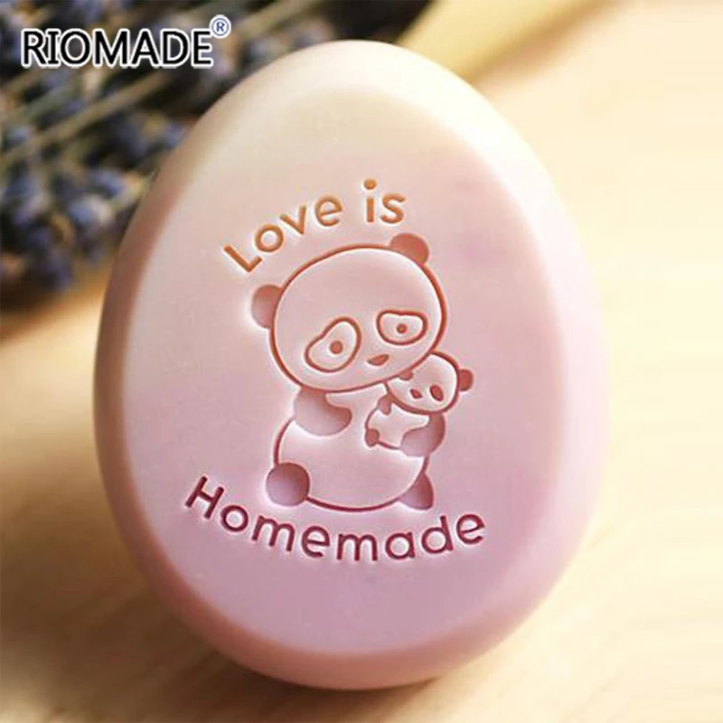 Симпатичные штампы для мыла в виде панды мамы ребенка любви прозрачные ручной