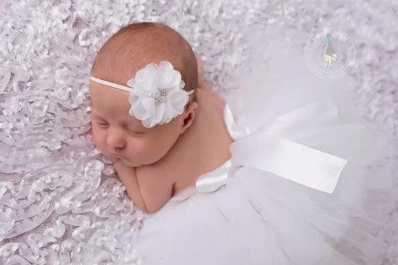 

NEW Princess Newborn Tutu and Matching Flower Headband Baby Photography Prop Skirt Birthday Sets For Baby Girls