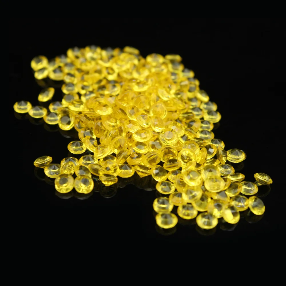 Новый 500 шт 8 мм прозрачный акриловый алмаз для свадьбы конфетти украшения стол