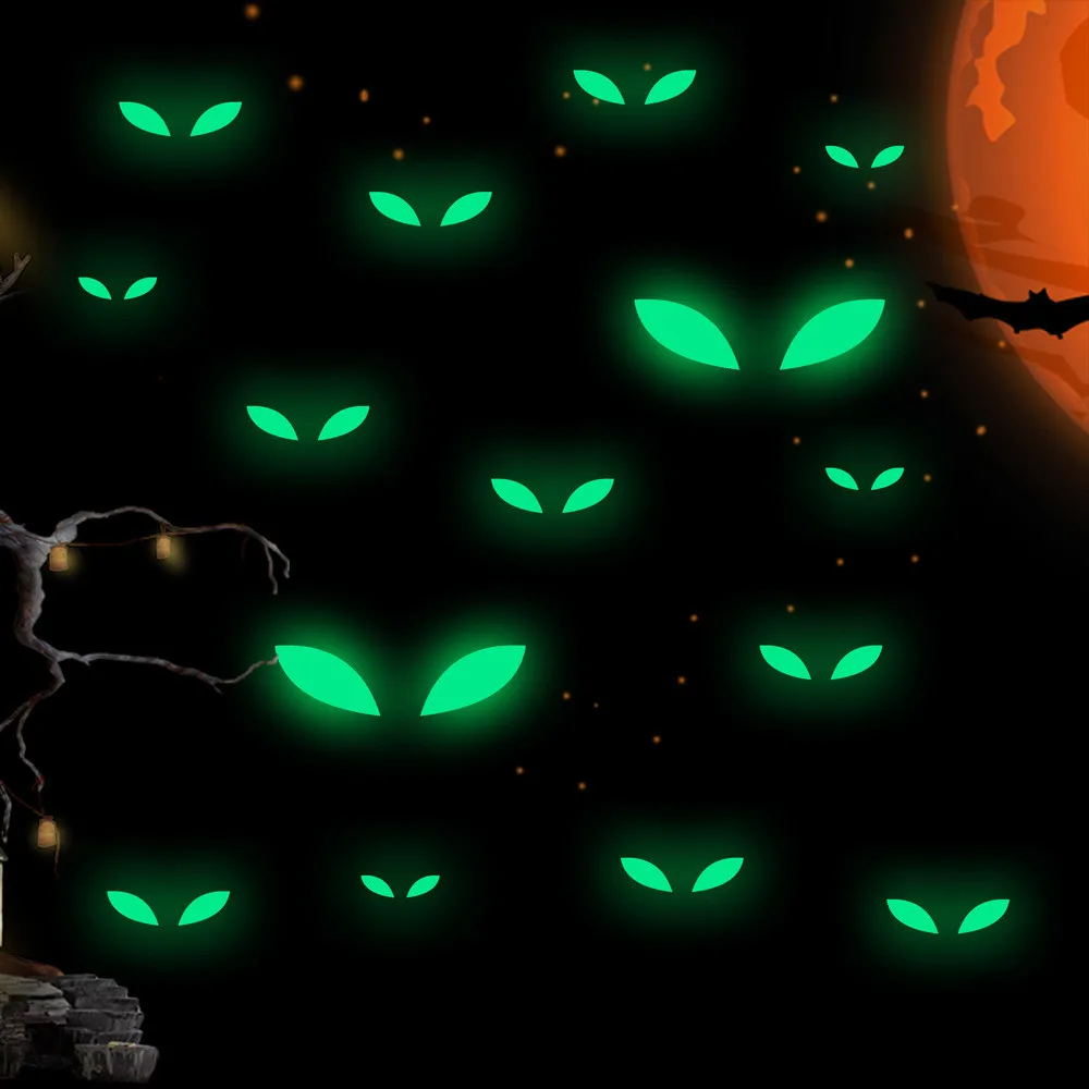 Съемный Светящиеся Настенные наклейки Домашнее украшение на Хэллоуин