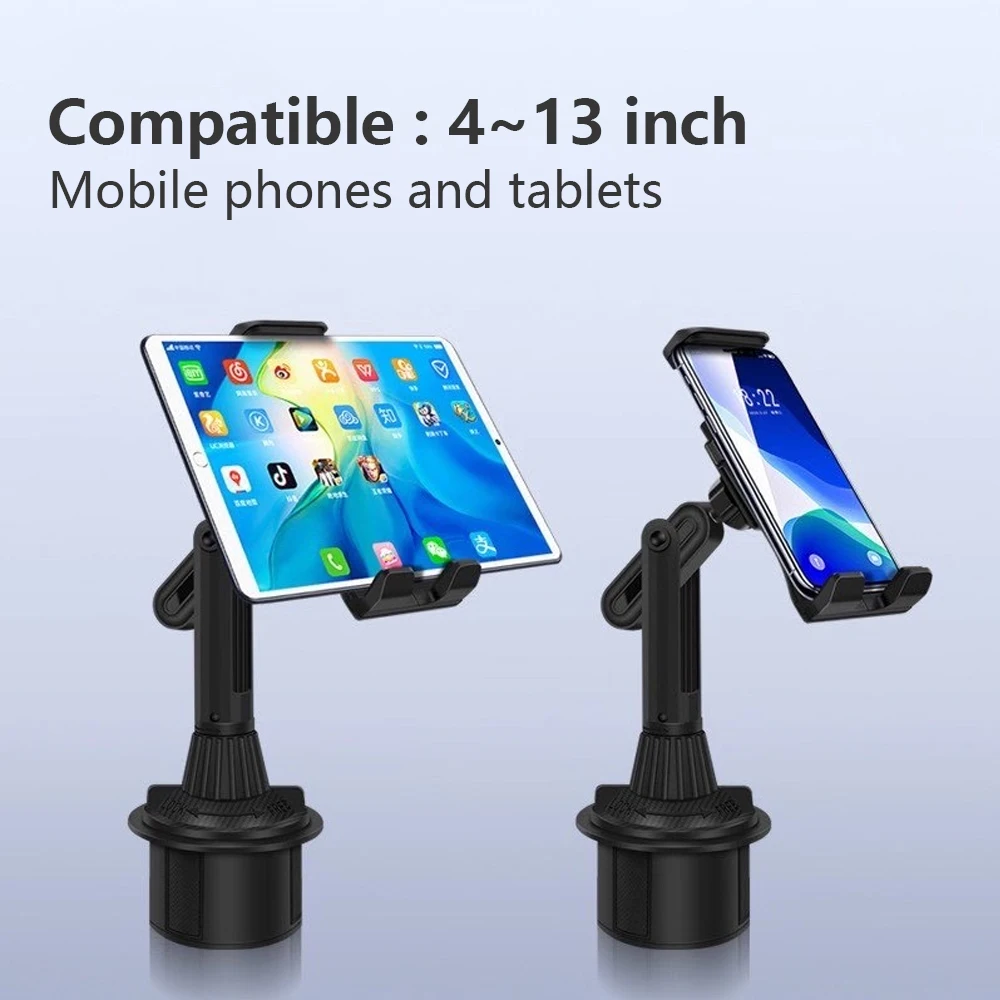 universal 360 car cup holder tablet auto mobile mount cradle for apple ipad pro 12 9 air 2019 mini 4 5 samsung tab s7 plus 12 4 free global shipping