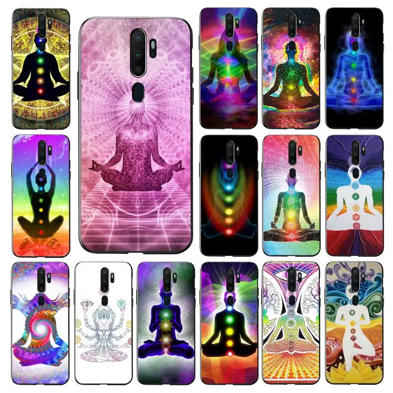 

MaiYaCa Chakra Insist Yoga Phone Case for Vivo Y91C Y11 17 19 17 67 81 Oppo A9 2020 Realme c3