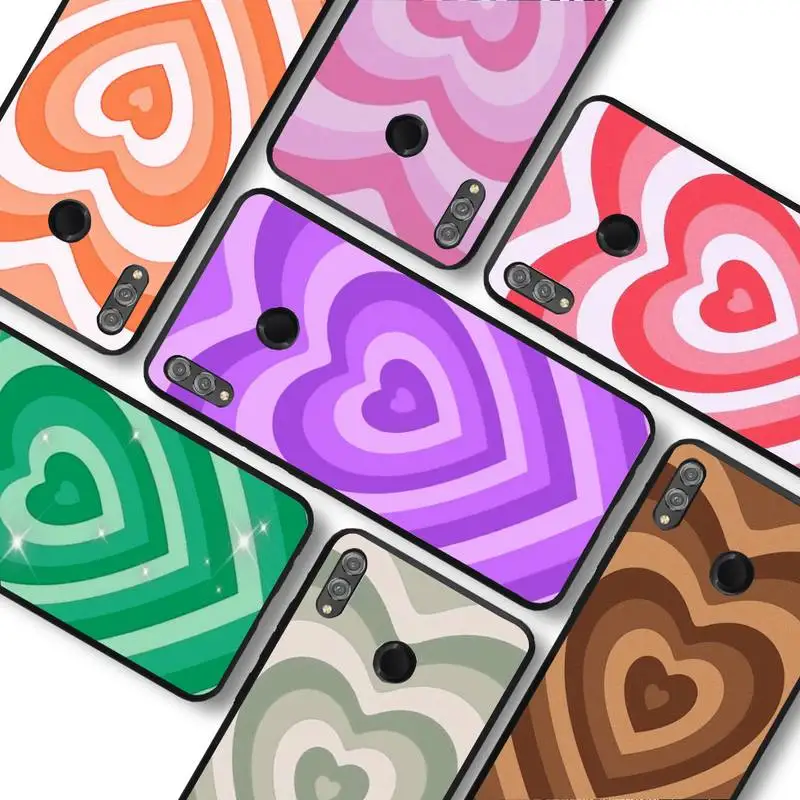 

Sweet color Love Coffee Heart Phone Case For Huawei honor10Lite 10i 20 8x 10 Honor9lite 9xpro Back Coque