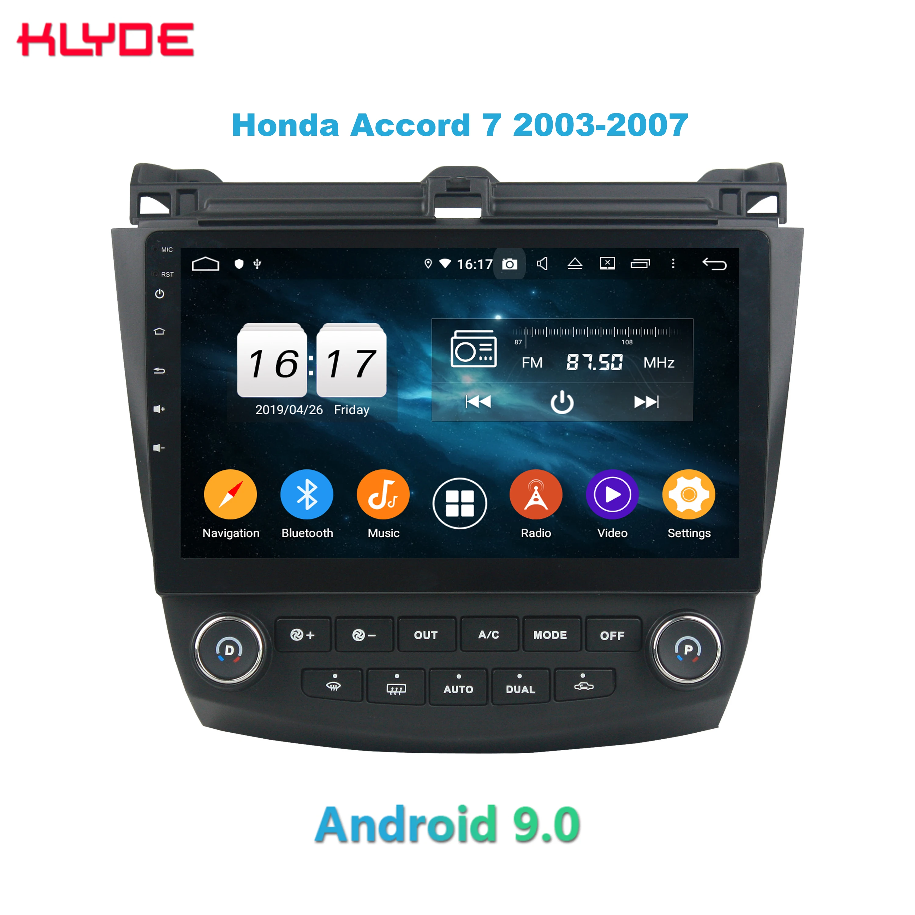 Автомобильный мультимедийный плеер Klyde 8 ядер Android 9 0 PX5 автомагнитола аудио и