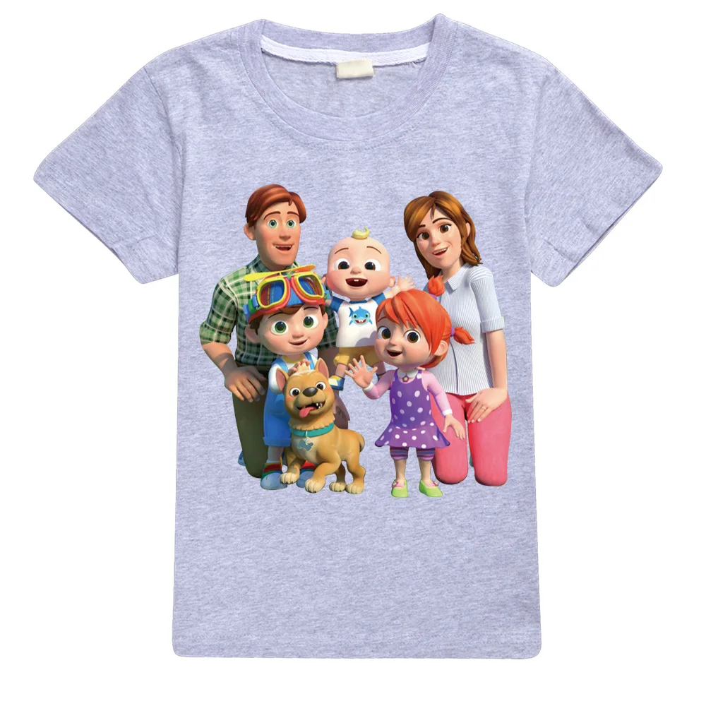 

Cocomelons Cross Border Children's Cotton Casual Top Girls Short Sleeve T-shirt Teenage Girls Summer Tshirt Princess Clothing
