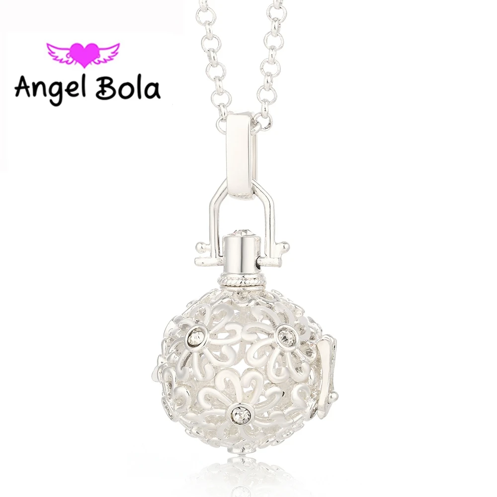 20 5 мм подвеска Ангел бола Ожерелье с эфирным маслом Музыкальный шар
