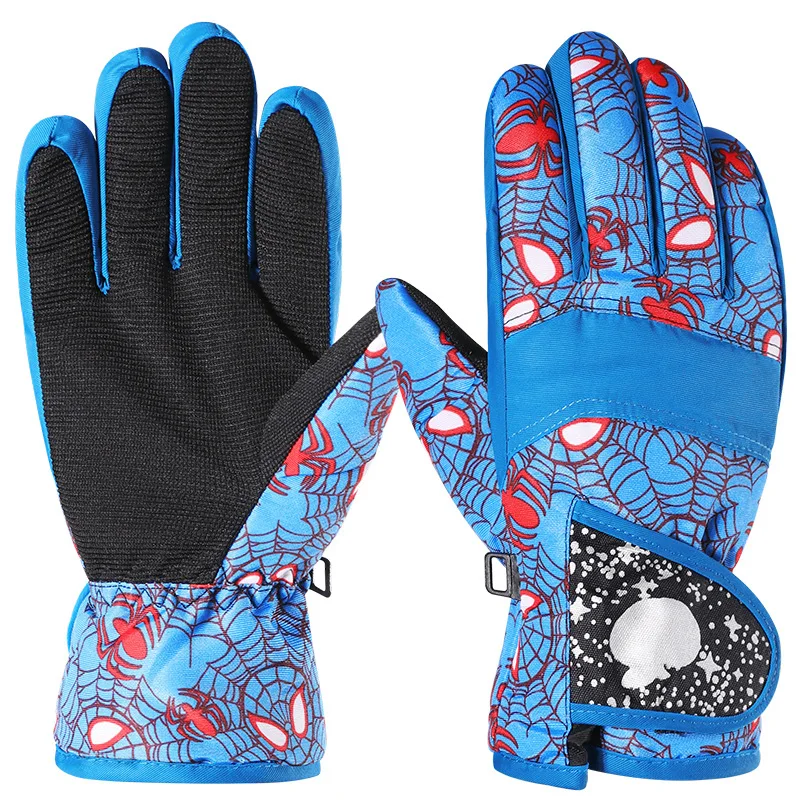 

Children's Ski Gloves Winter Outdoor Sports Windproof Waterproof Thickening Plus Velvet Warm Middle-aged Children's Gloves