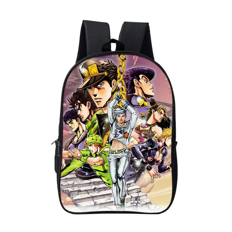 Школьный рюкзак с принтом ранец на плечо необычными приключениями Джоджо для