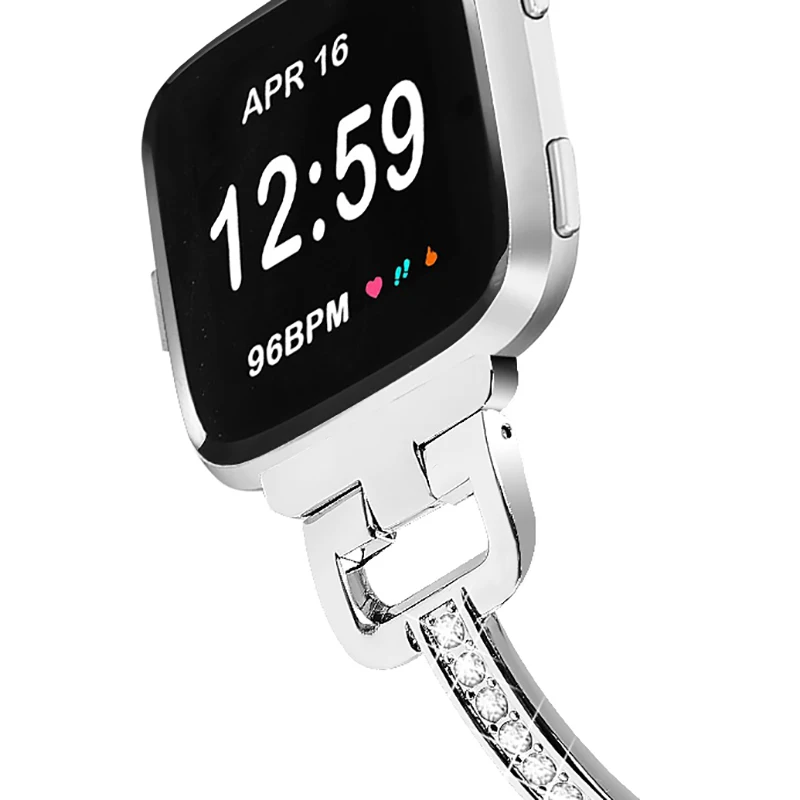 

Replacement Stainless Steel Watch Band Bracelet for Fitbit Versa Lite Smart Watch Band Wrist Strap