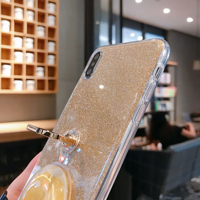 Подставка держатель чехол для lenovo Vibe p2 K3 K4 K5 K6 power K8 Note Plus чехол для телефона чехол DIY Блестящий песок чехол lenovo K6 power