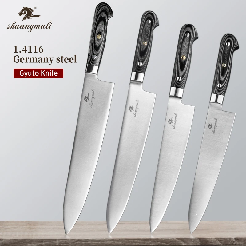 Профессиональный поварской нож Gyuto Германия 1 4116 стальные кухонные ножи для резки
