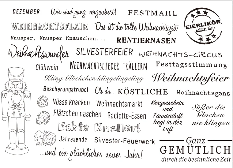 

Немецкие прозрачные штампы для скрапбукинга, бумажные изделия, прозрачные штампы для скрапбукинга X0295