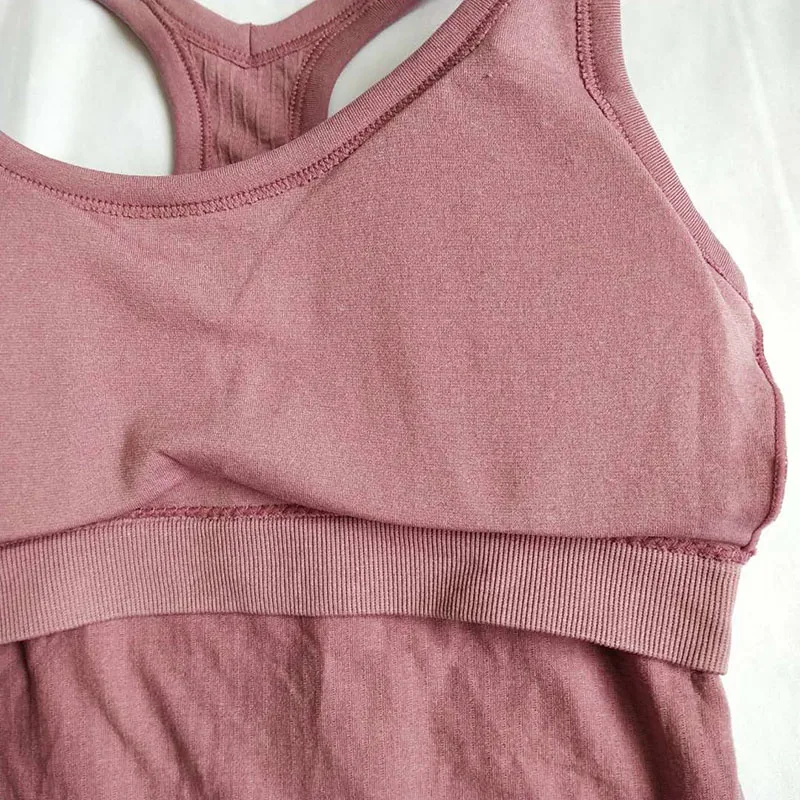 Women's High Beautiful Back Bra Seamless Breathable Sports Yoga Running Fitness Yoga Tank Top with Breast Pad  Gym