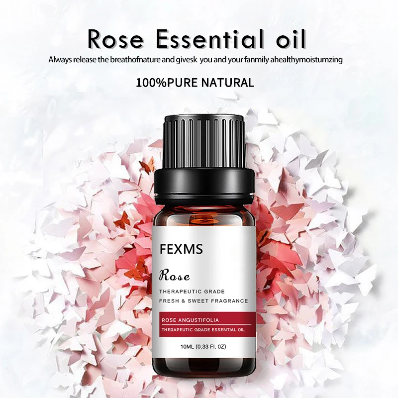 

Rose Essential Oil 100% Pure Rose Aromatherapy Oils Floral Rose Fragrance Oil Therapeutic Grade Organic Rose Oils for Diffuser