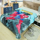 Одеяло детское флисовое, мягкое, теплое, 150x200 см, с изображением спайдермена, Disney, детский день рождения, день рождение мальчика