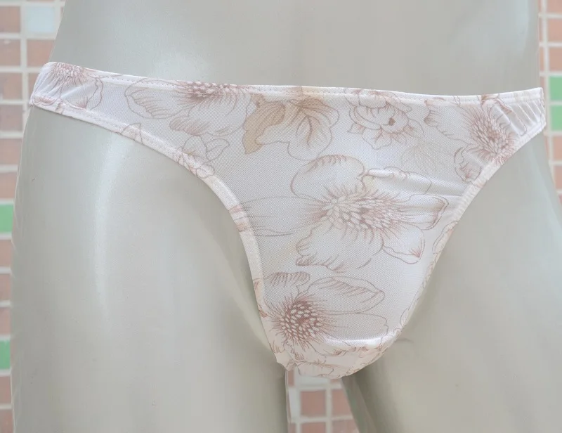 

Free shipping Sexy Men thong Male bag print thong sexy panties men's