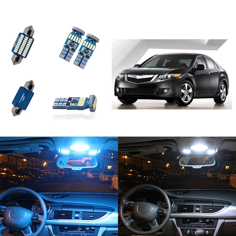 10 шт. белый автомобиль светодиодный светильник лампы Интерьер T10 W5W 194 Карта Купол