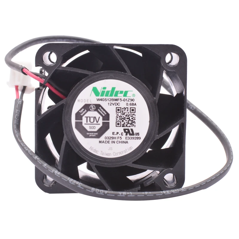W40S12BMF5-01Z90 4cm 40mm fan 40x40x28mm 4028 DC12V 0.68A Double ball bearing is suitable for cooling fan of power server
