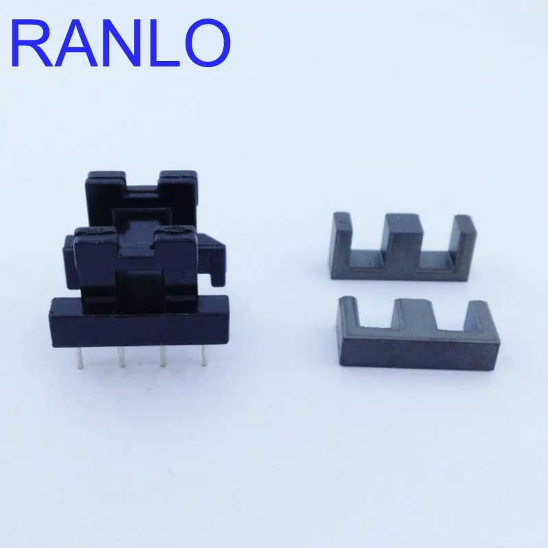 EE19 горизонтальный 4 + контактный трансформатор Шпулька магнит ферритовый