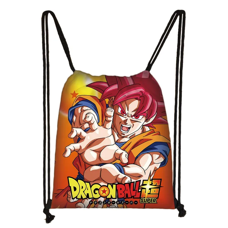 SKD-QLZ1 Аниме dragon ball drawstring сумка Goku Saiyan холщовый рюкзак подростковый рюкзак для мальчиков сумки для хранения - Цвет: SKD-QLZ1