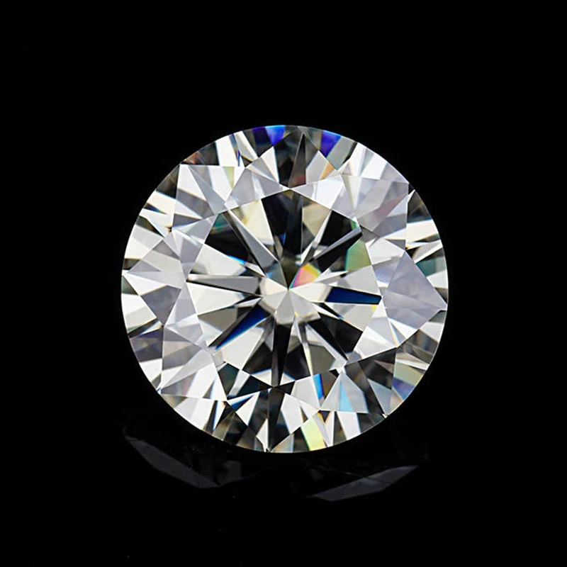 Кольца с бриллиантами круглой огранки камень Муассанит 1 5 карат 7 мм D цвета VVS1 |