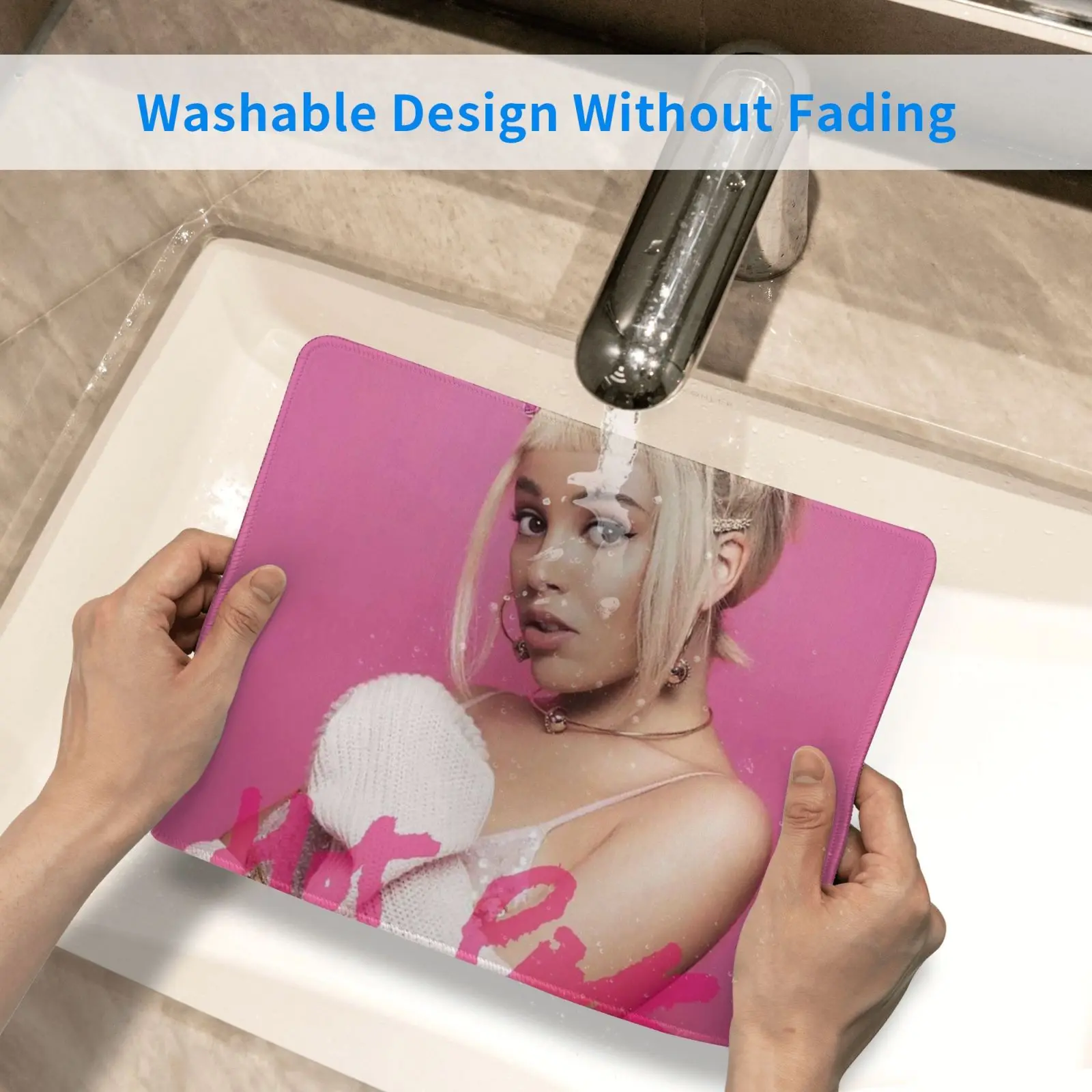 

Threecut Cat Hot Red 2019 Tour World 2021 Mouse Pad DIY Print Cushion Live Doja Pink Concert Cover American