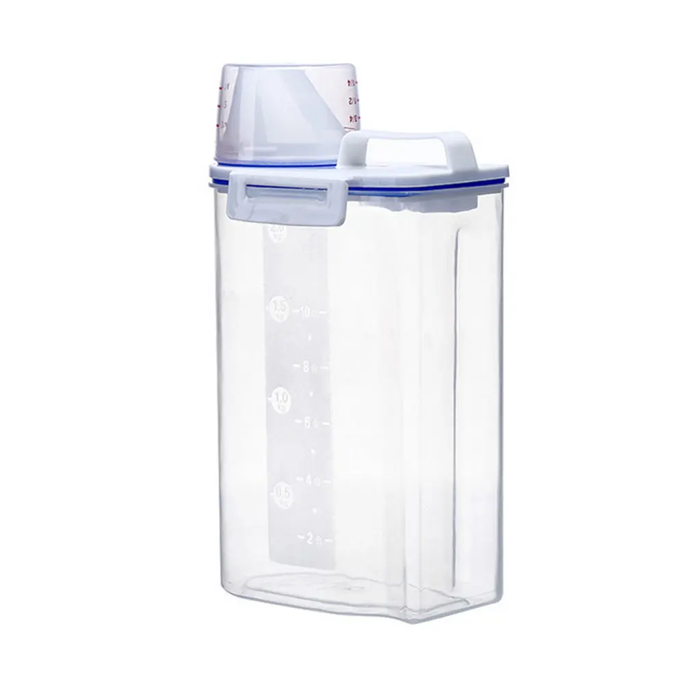 

Dog Food Barrel Portable Pet Food Storage Box Moisture Proof Sealed Universal Moisture-Proof Storage Box With Measuring Cup