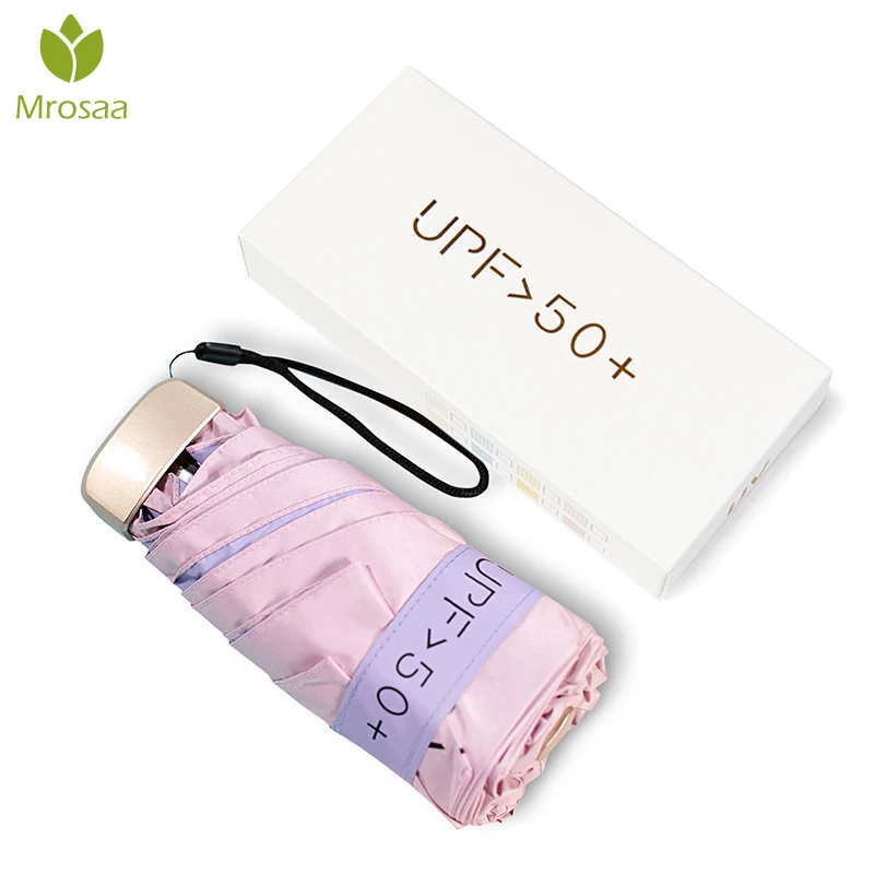 Лидер продаж карманный мини зонт с защитой от УФ лучей дождевой женский