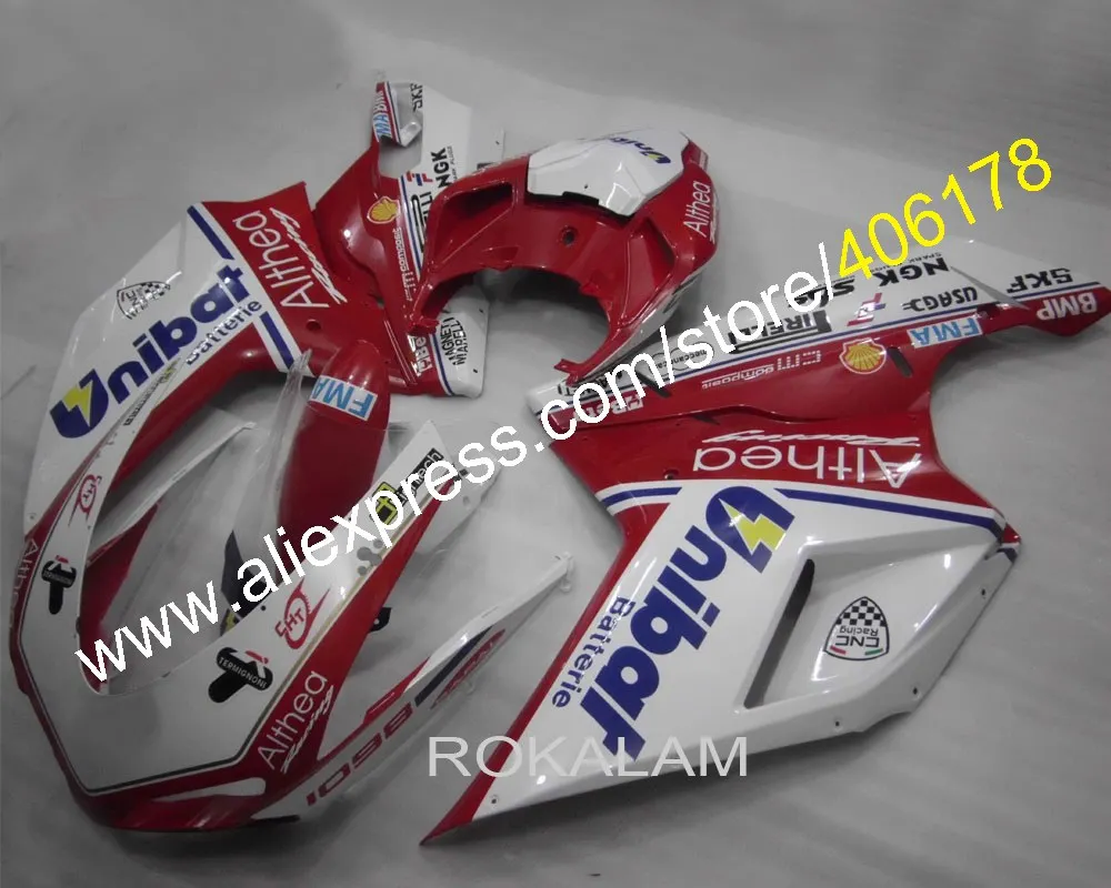 

For Ducati 848 1098 07 08 09 10 11 1098S 1198 1198S 2007 2008 2009 2010 2011 ABS Bodywork Fairing (Injection Molding)