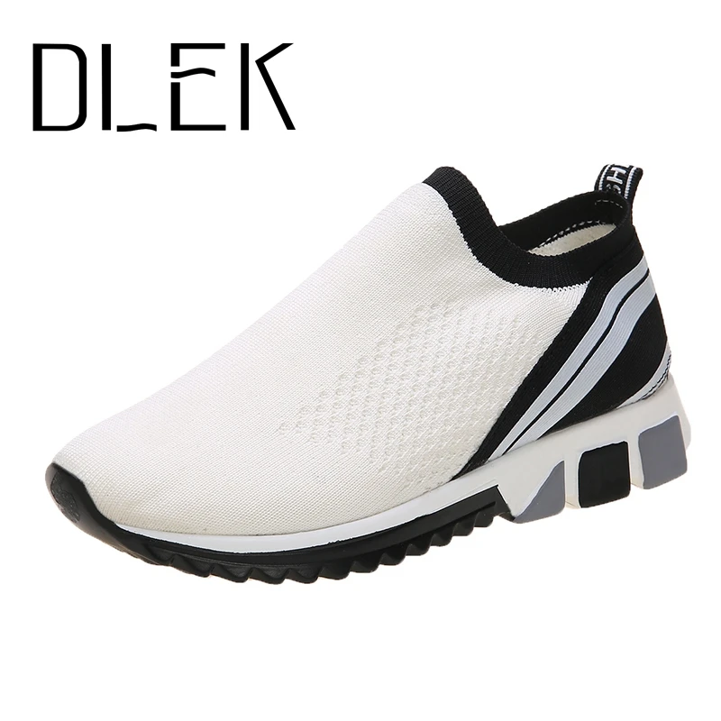 DLEK светильник кие кроссовки для женщин белые спортивные женские слипоны